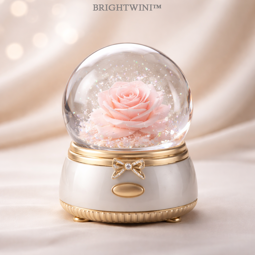 BRIGHTWINI™ Whispering Bloom Crystal Rose Globe